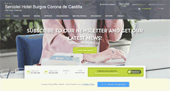 Desktop Screenshot of en.hotelcoronadecastilla.com