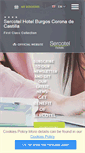 Mobile Screenshot of en.hotelcoronadecastilla.com