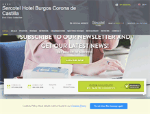 Tablet Screenshot of en.hotelcoronadecastilla.com