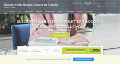 Desktop Screenshot of hotelcoronadecastilla.com