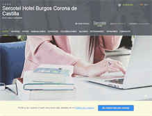 Tablet Screenshot of hotelcoronadecastilla.com
